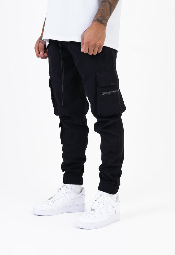 Military Cargo Pant - Black - Sans Pareil Clothing