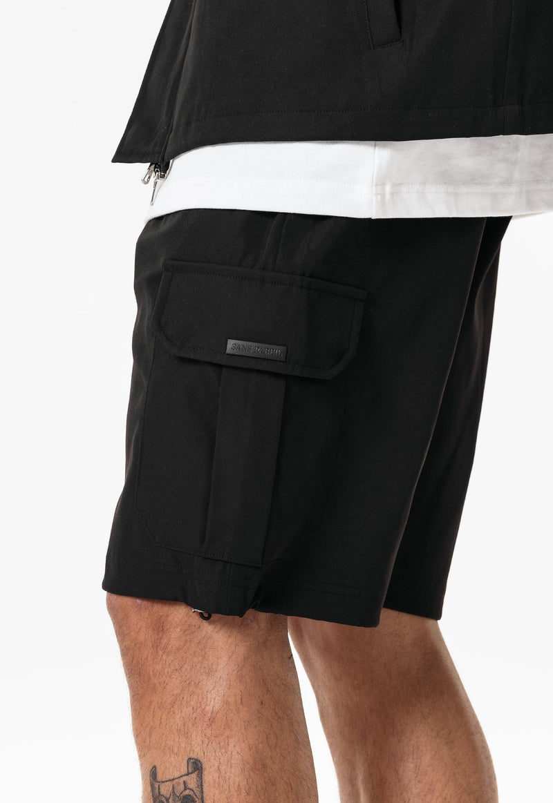 Technical Cargo Short - Black - Sans Pareil Clothing