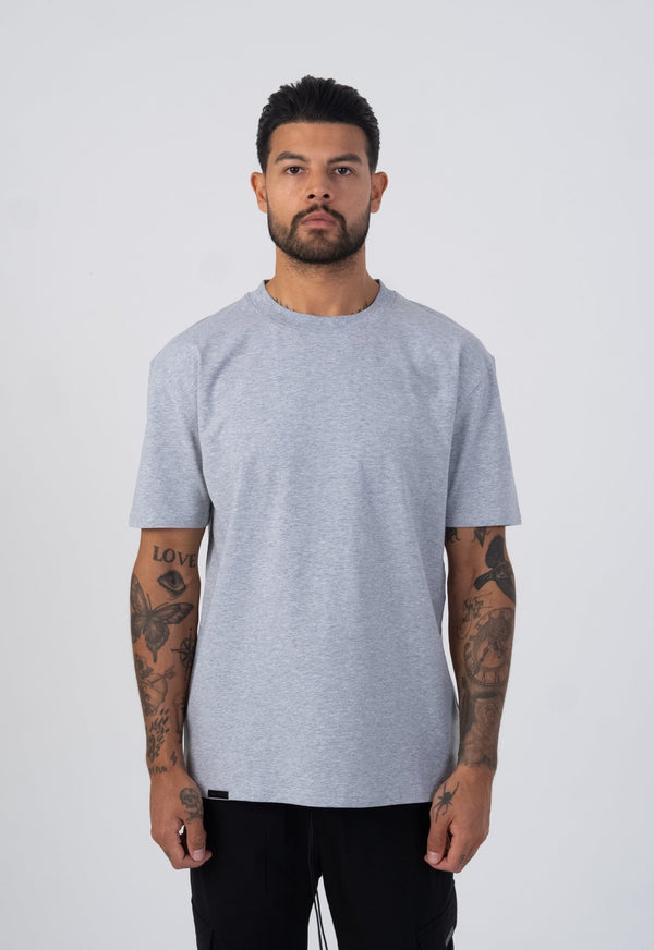 Essential Slim fit t-shirt - Grey Marl - Sans Pareil Clothing
