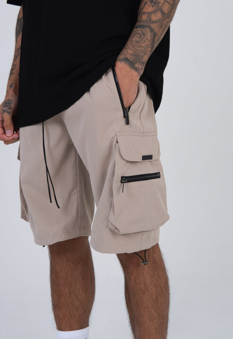 Military Cargo Short - Beige - Sans Pareil Clothing