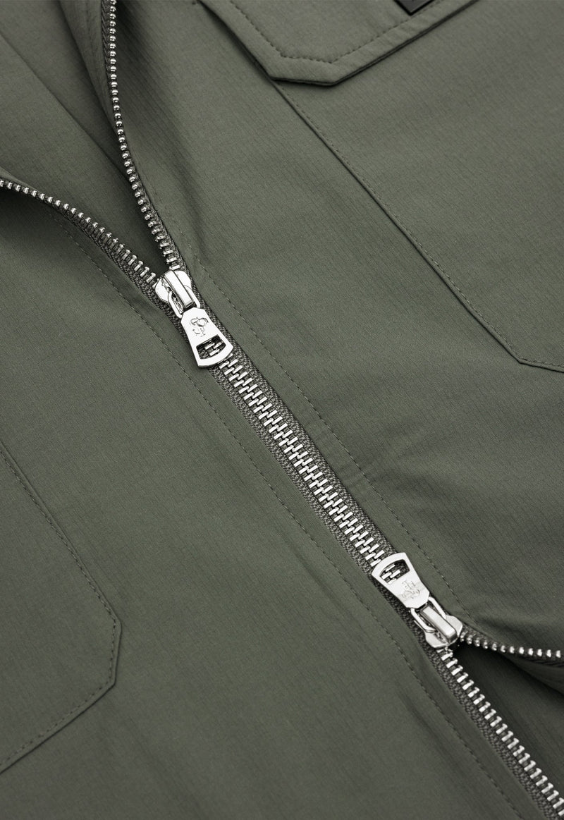 Nylon Cargo Jacket V2 - Military Green - Sans Pareil Clothing