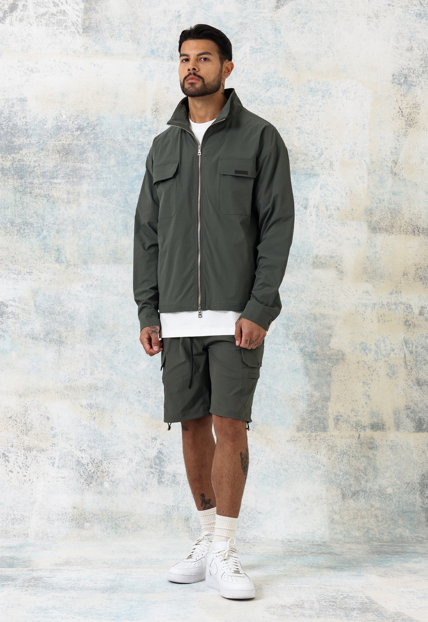 Nylon Cargo Jacket V2 - Military Green – Sans Pareil Clothing