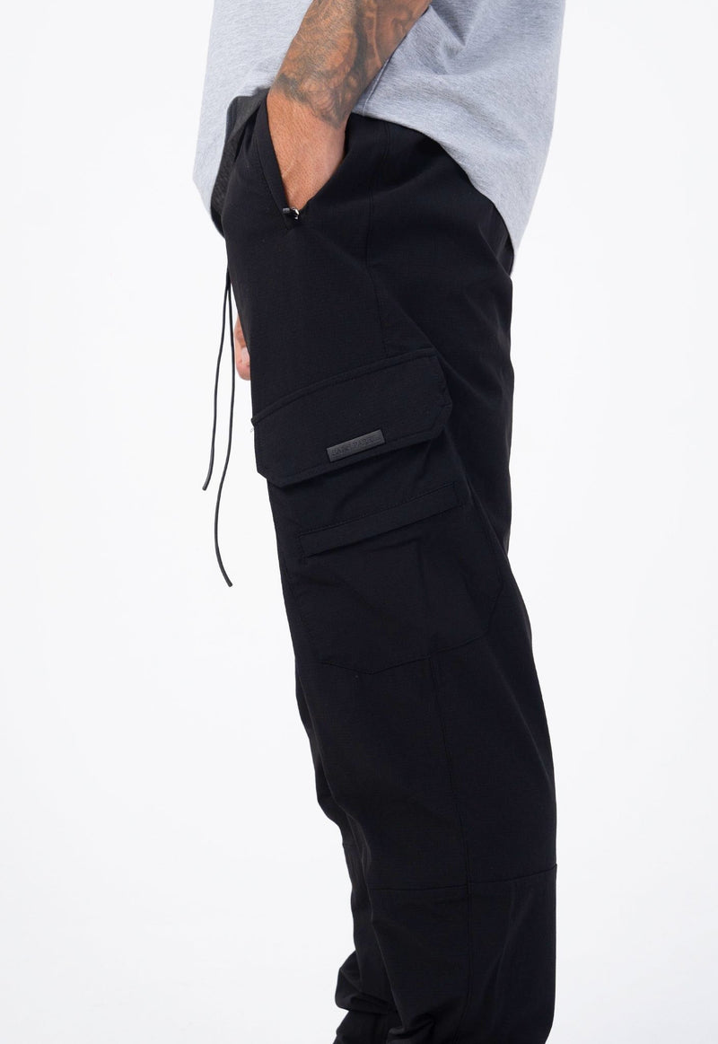 Nylon Cargo Pant V2 - Black - Sans Pareil Clothing