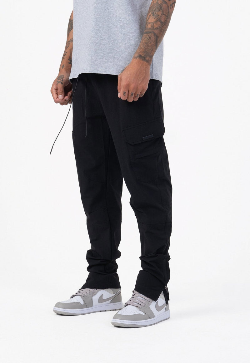Nylon Cargo Pant V2 - Black - Sans Pareil Clothing