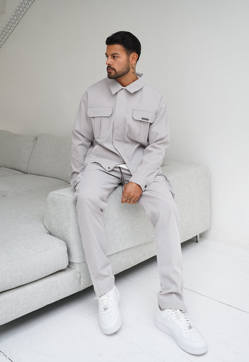 Technical Cargo Jacket - Grey - Sans Pareil Clothing