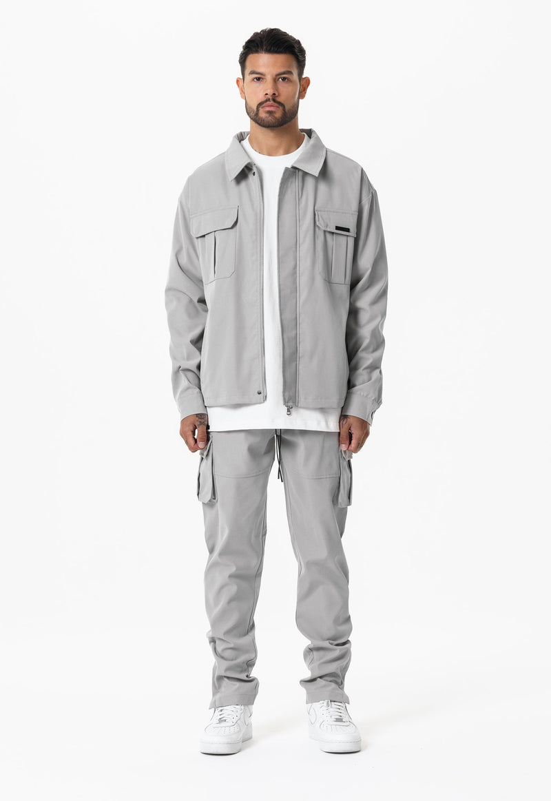 Technical Cargo Jacket - Grey - Sans Pareil Clothing